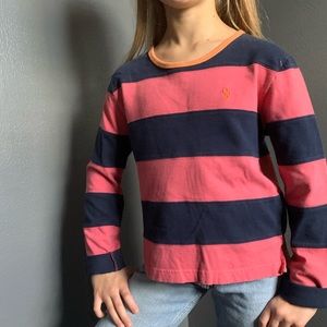 Ralph Lauren blue label long sleeve crop top